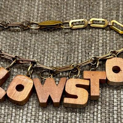 LOT 26 - Vintage Souvenir Yellowstone Bracelet