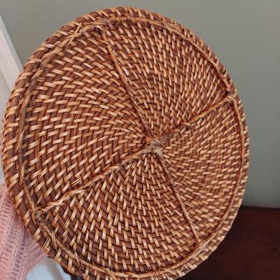 Handwoven Basket and Wicker Fruit Display (LR-BBL)