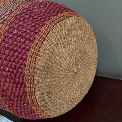 Handwoven Basket and Wicker Fruit Display (LR-BBL)
