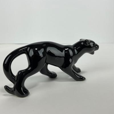 -34- CERAMIC | Vintage Black Panther Figure