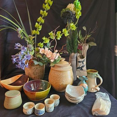 Signed Ceramic Bowls, Vases and More (LR-DW)