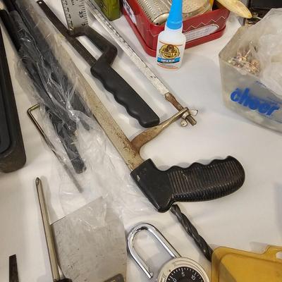 Huge Assortment of Hardware, Tools & Tarps (G-JS)