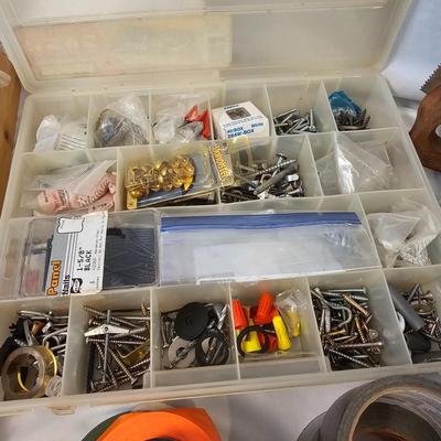 Huge Assortment of Hardware, Tools & Tarps (G-JS)