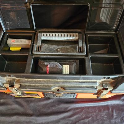 Stanley and Rubbermaid Tool Boxes with Hand Tools (G-DW)