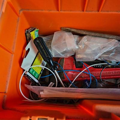 Stanley and Rubbermaid Tool Boxes with Hand Tools (G-DW)