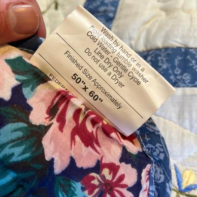 80s country quilt throw