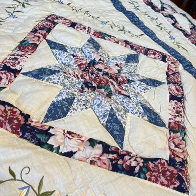 80s country quilt throw