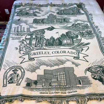 Greeley Colorado Textile throw