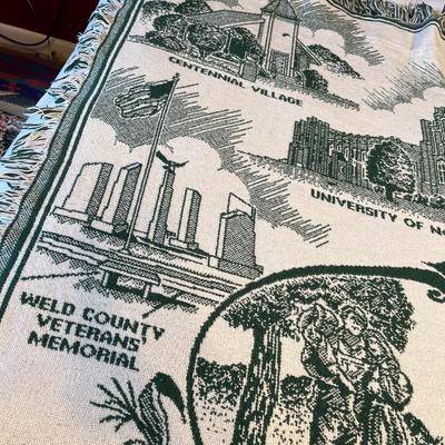 Greeley Colorado Textile throw