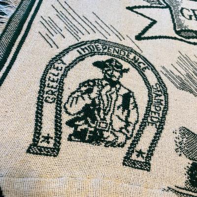 Greeley Colorado Textile throw