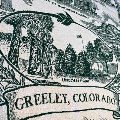 Greeley Colorado Textile throw