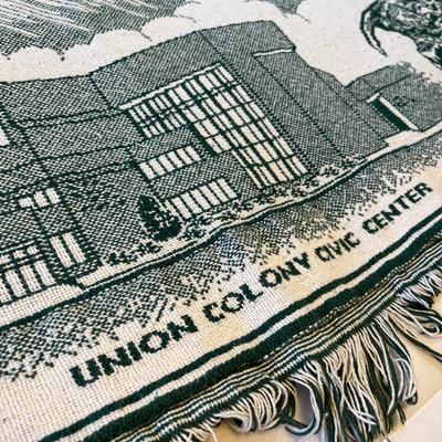 Greeley Colorado Textile throw