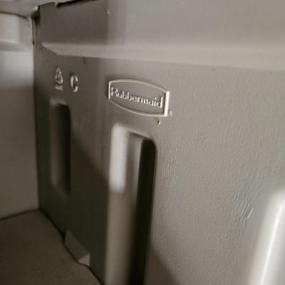 Rubbermaid Storage Cabinet, Fans and Cleaning Supplies (G-DW)