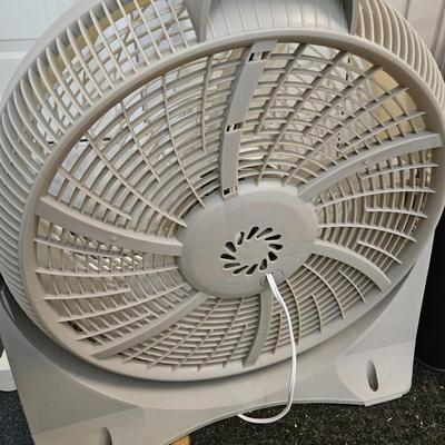 Rubbermaid Storage Cabinet, Fans and Cleaning Supplies (G-DW)