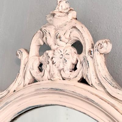 Painted Distressed Antique Mirror