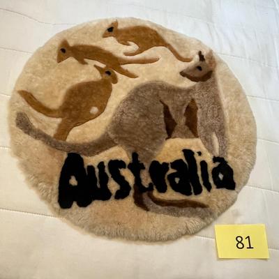 Australia round rug
