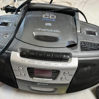 Boom box & radio alarm clock