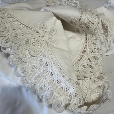 Lace edge table clothes