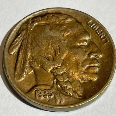 1935-D AU+ Condition Buffalo Nickel Coin as Pictured.