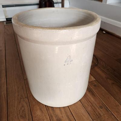 4 Gallon Stoneware Crock Solid