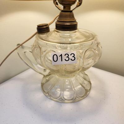 Oil Lamp Converted to Electric Lamp