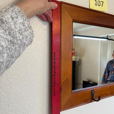 Mirror w/ coat racks