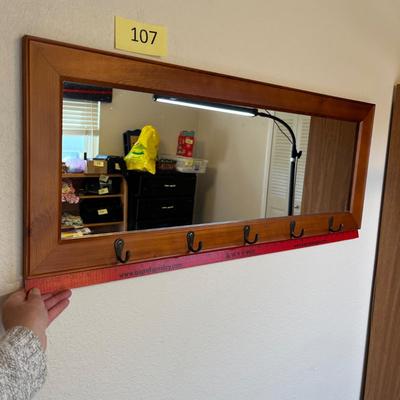 Mirror w/ coat racks