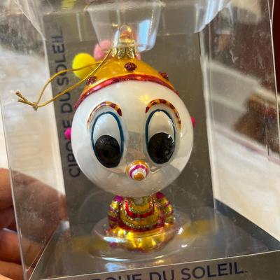 cirque du soleil glass ornament