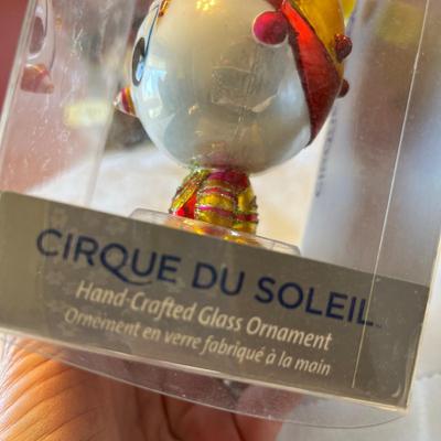 cirque du soleil glass ornament