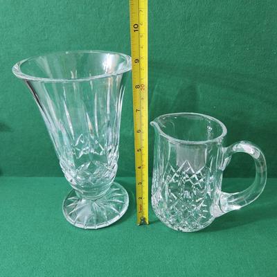 Waterford Crystal Glass Lot Vase Pitcher Glasses