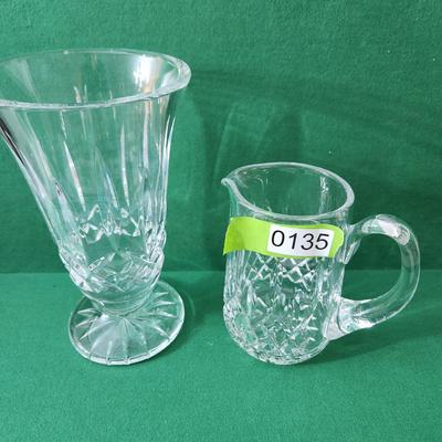 Waterford Crystal Glass Lot Vase Pitcher Glasses