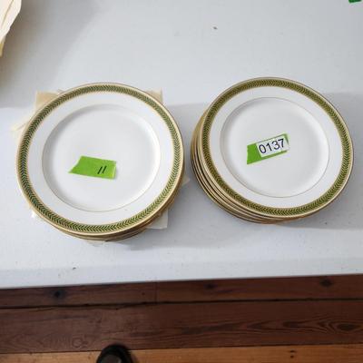 11 Plates Ovington Brothers New York T &V Limoges France 7.5"