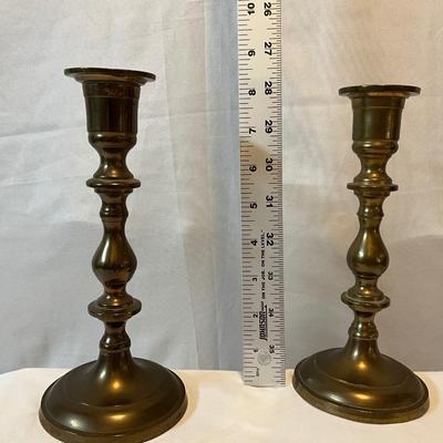 India Solid brass candlestick candleholders with round base 2