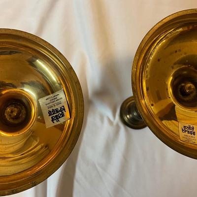 India Solid brass candlestick candleholders with round base 2