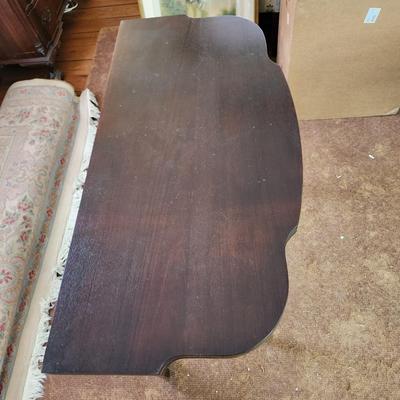 Federal Style Flip Top Game Console Table Inlay 36x18 36x36