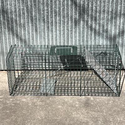 Humane animal trap for cats, raccoons