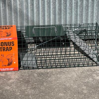 Humane animal trap for squirrels, rodents