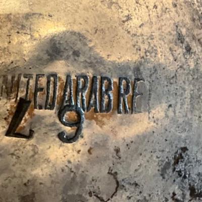 Vintage India brass vase stamped