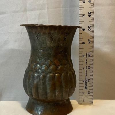 Vintage India brass vase stamped