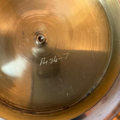 Vintage India brass painted bowl