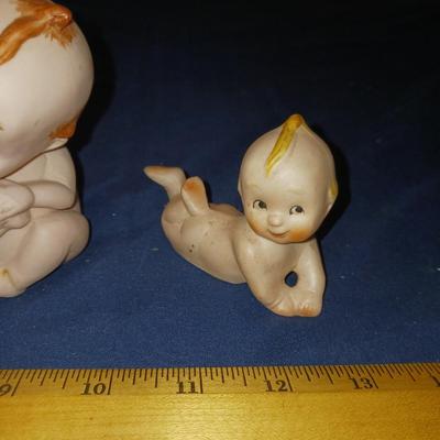 3 CERAMIC KEWPIES