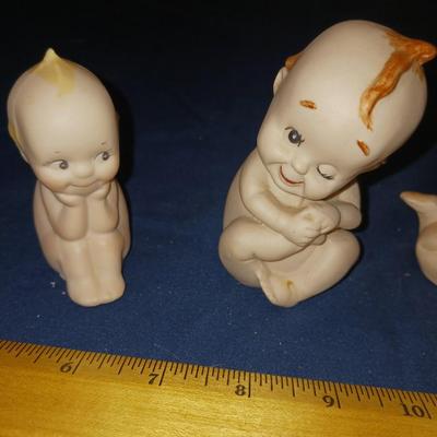 3 CERAMIC KEWPIES