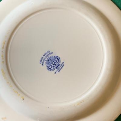 Enoch Woods & Sons England 10â€ Flow Blue Plates