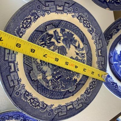 HUGE LOT Antique & Modern Flow Blue Plates