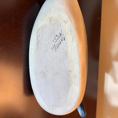 Wood Decoy Duck Signed Stavely Easton, Maryland