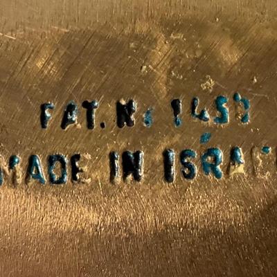 Vintage solid brass ashtray, or candy dish made in Israel