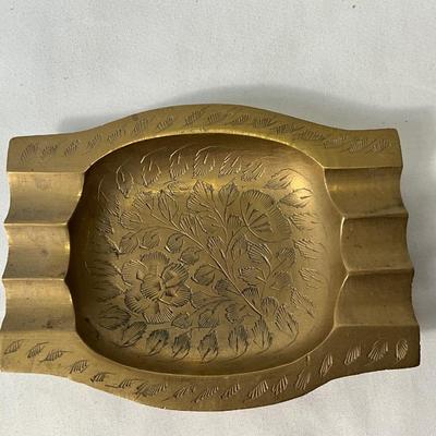 Vintage India brass ashtray