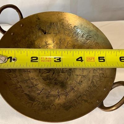 Vintage India brass candy dish