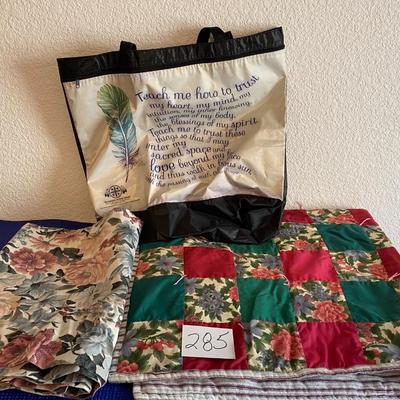 Lap Quilt, Valance and Bag