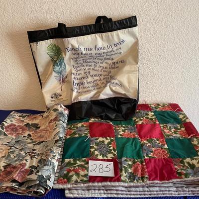 Lap Quilt, Valance and Bag